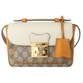 Gucci GG Supreme Padlock Handle Bag – Beige