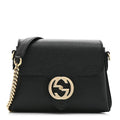 Gucci Dollar Interlocking Chain Bag – Black