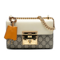 Gucci Padlock GG Supreme Shoulder Bag –  Beige