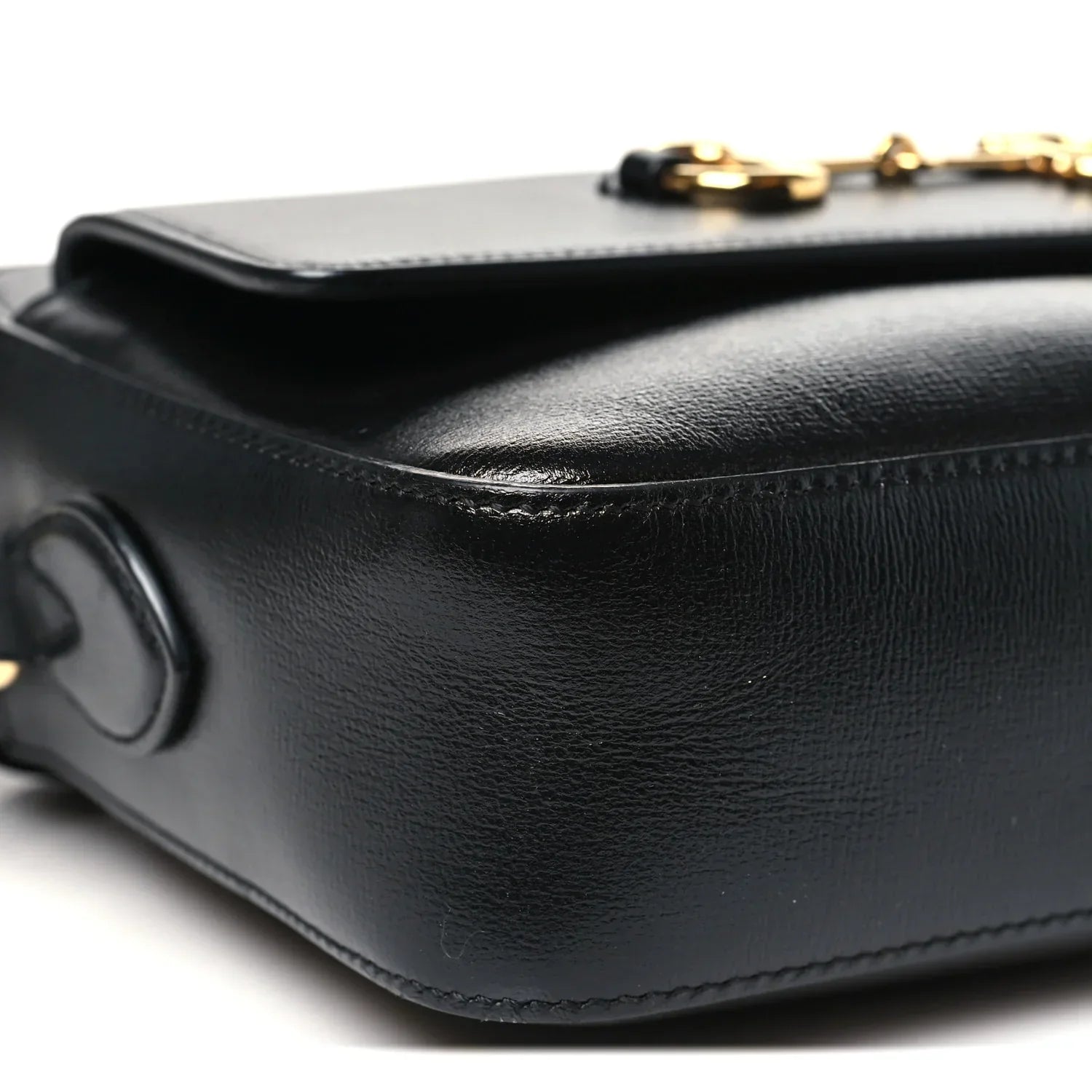 Gucci Horsebit 1955 Small Shoulder Leather Bag – Black