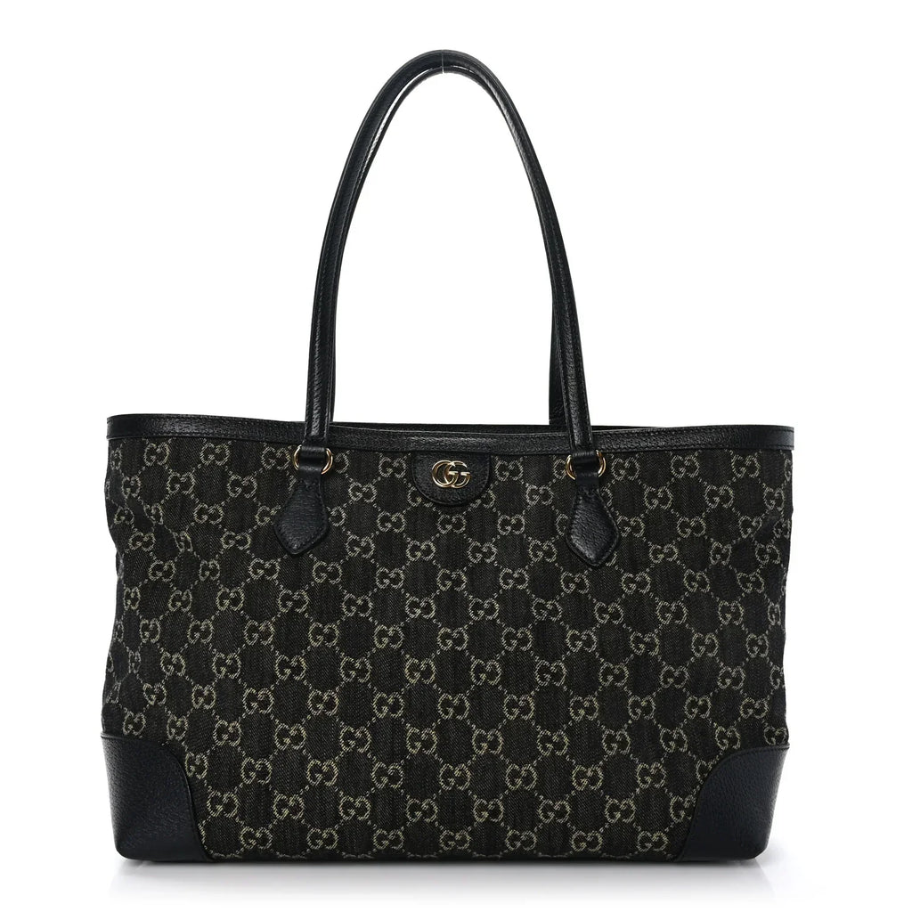 Gucci GG Monogram Medium Ophidia Shopping Tote Bag – Black