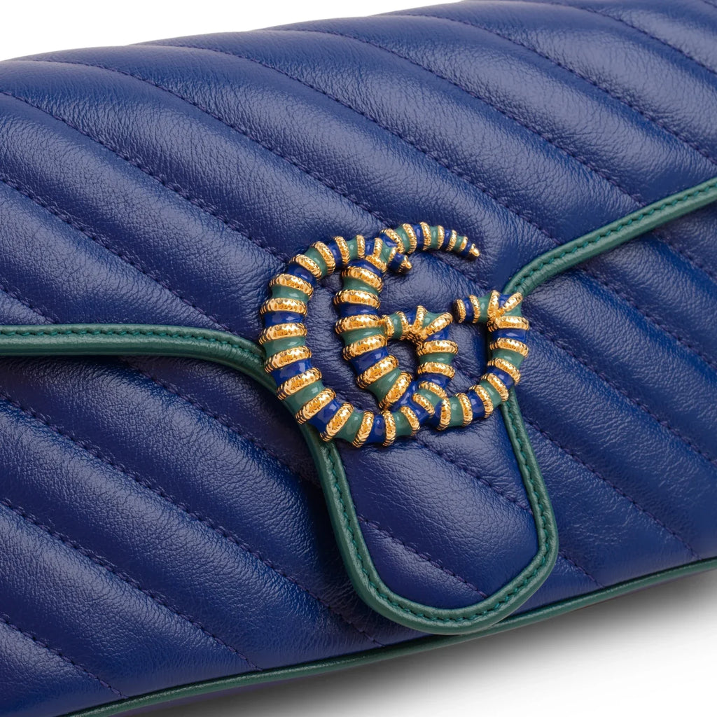Gucci GG Marmont Mini Shoulder Bag – Blue
