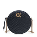 Gucci Azalea Marmont Round Mini Shoulder Bag – Black