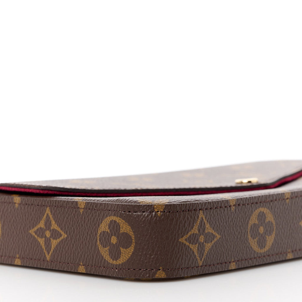 Louis Vuitton Pochette Félicie Chain Wallet - Brown