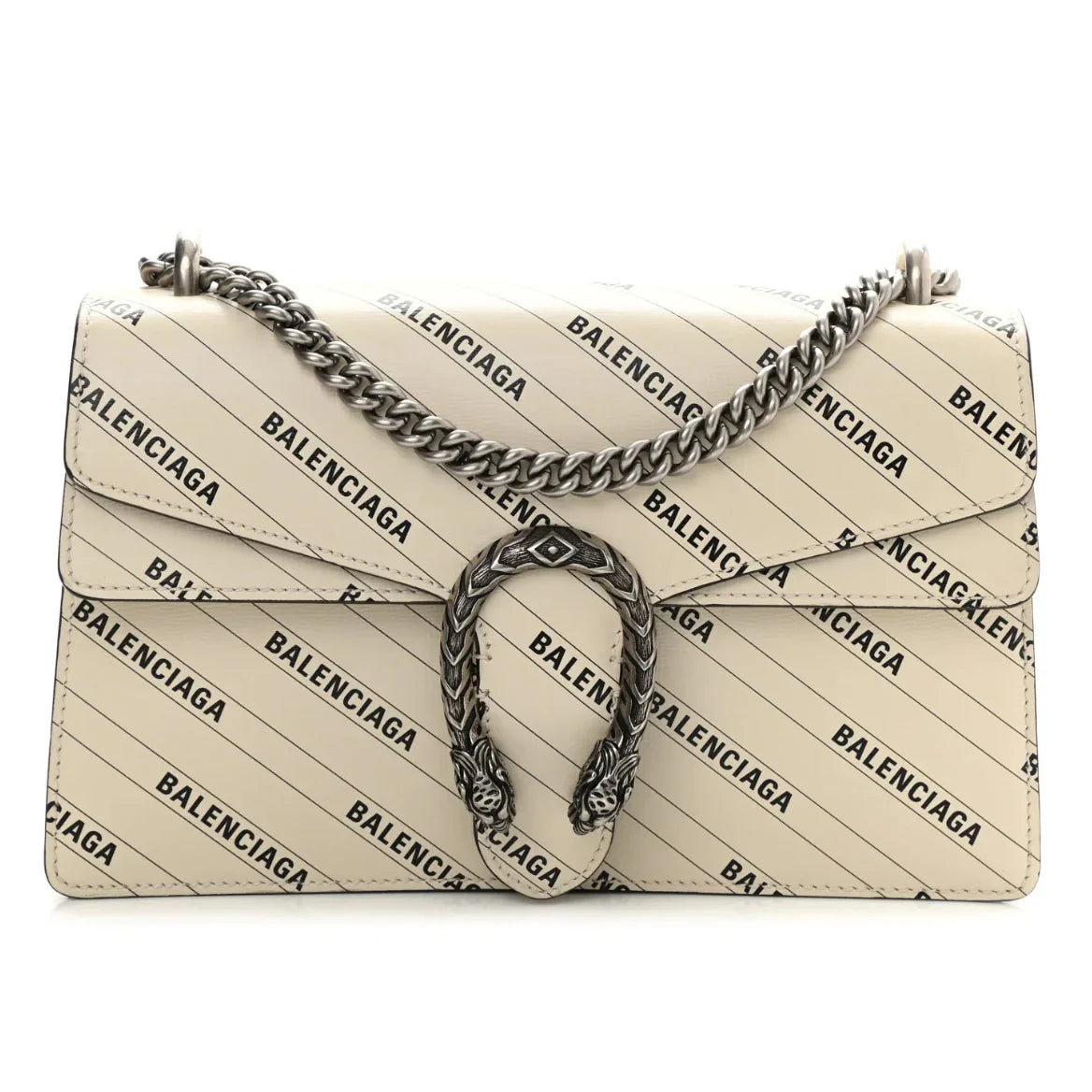 Gucci X Balenciaga Calfskin Dionysus Small Shoulder Bag  – White