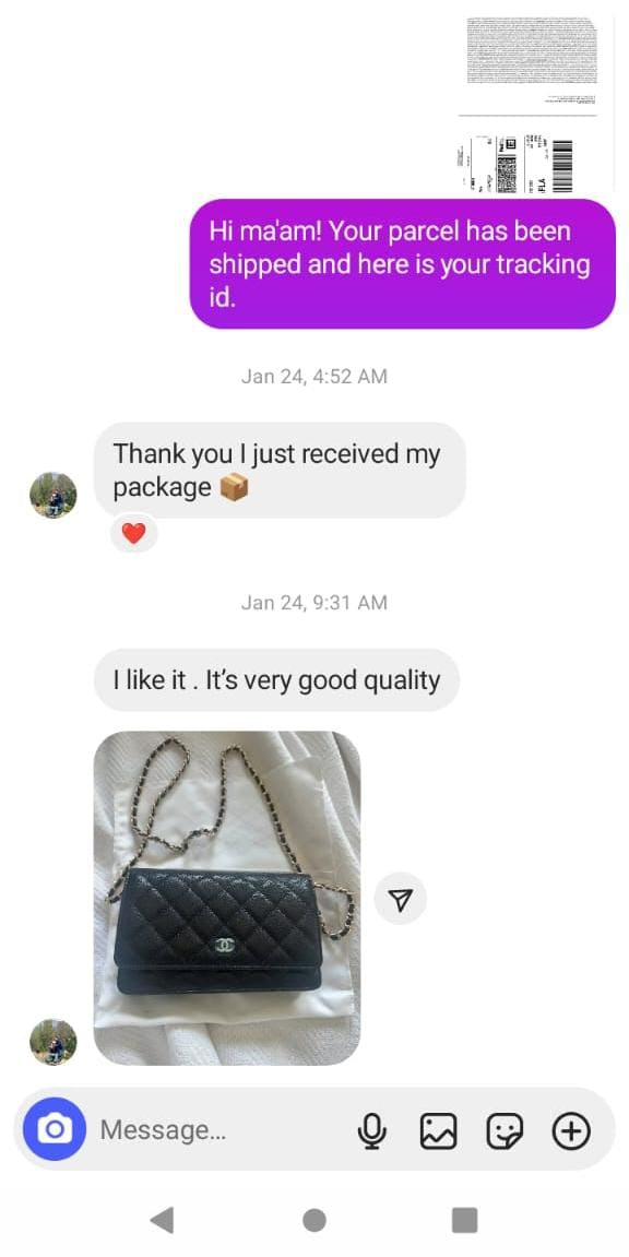 Customer review screenshot