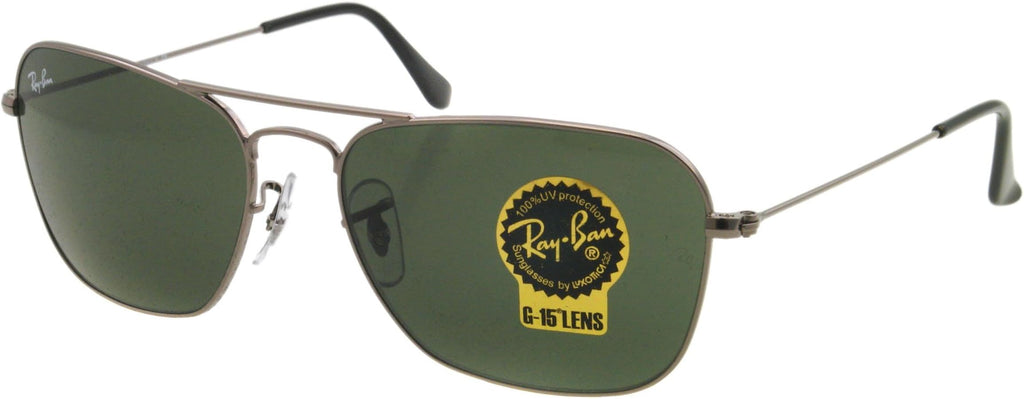 Ray Ban Caravan RB3136 004/51 Square Black Frame Sunglasses