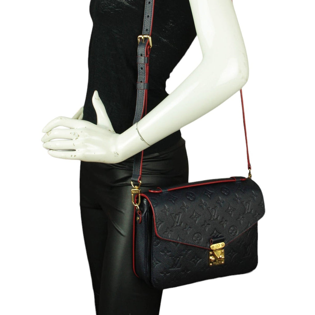 Louis Vuitton Monogram Empreinte Pochette Metis Handbag - Rouge Marine