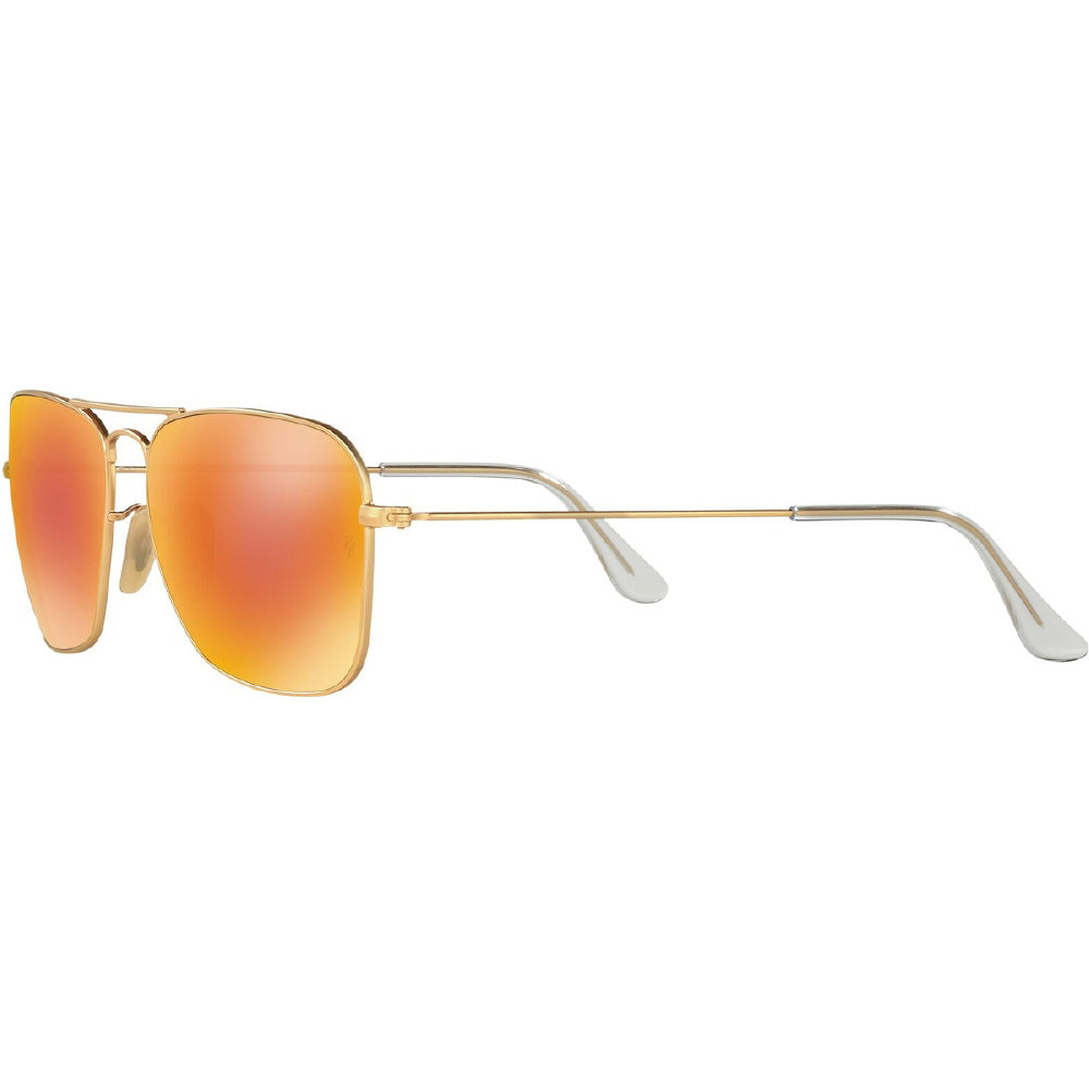 Ray Ban Caravan RB3136 112/69 Square Gold Frame Sunglasses