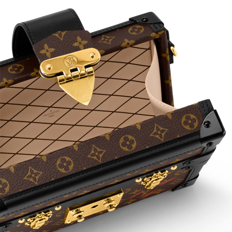 Louis Vuitton Monogram Petite Malle Handbag - Brown