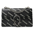 Gucci X Balenciaga Calfskin Dionysus Small Shoulder Bag – Black