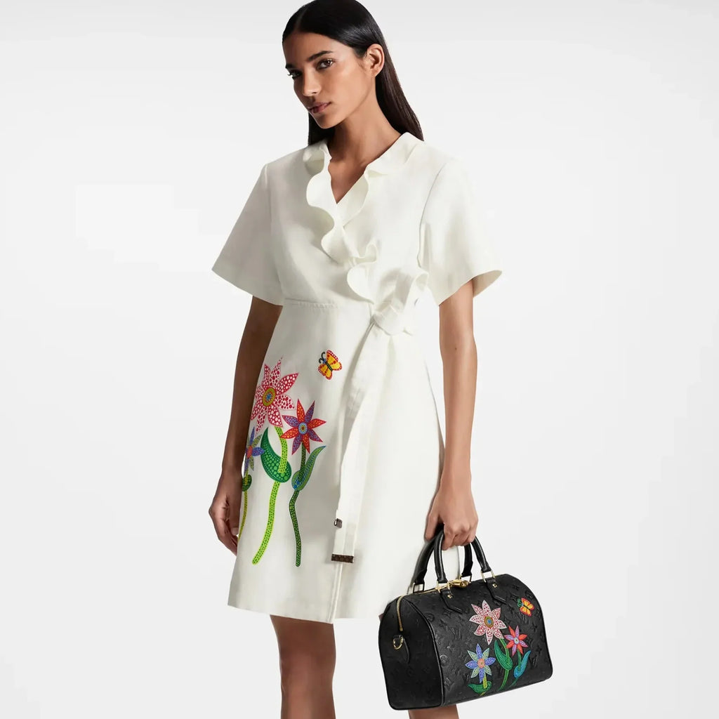 Louis Vuitton x Yayoi Kusama Speedy Bandoulière 25 Handbag - Black