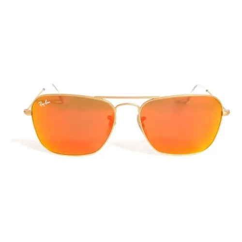 Ray Ban Caravan RB3136 112/69 Square Gold Frame Sunglasses
