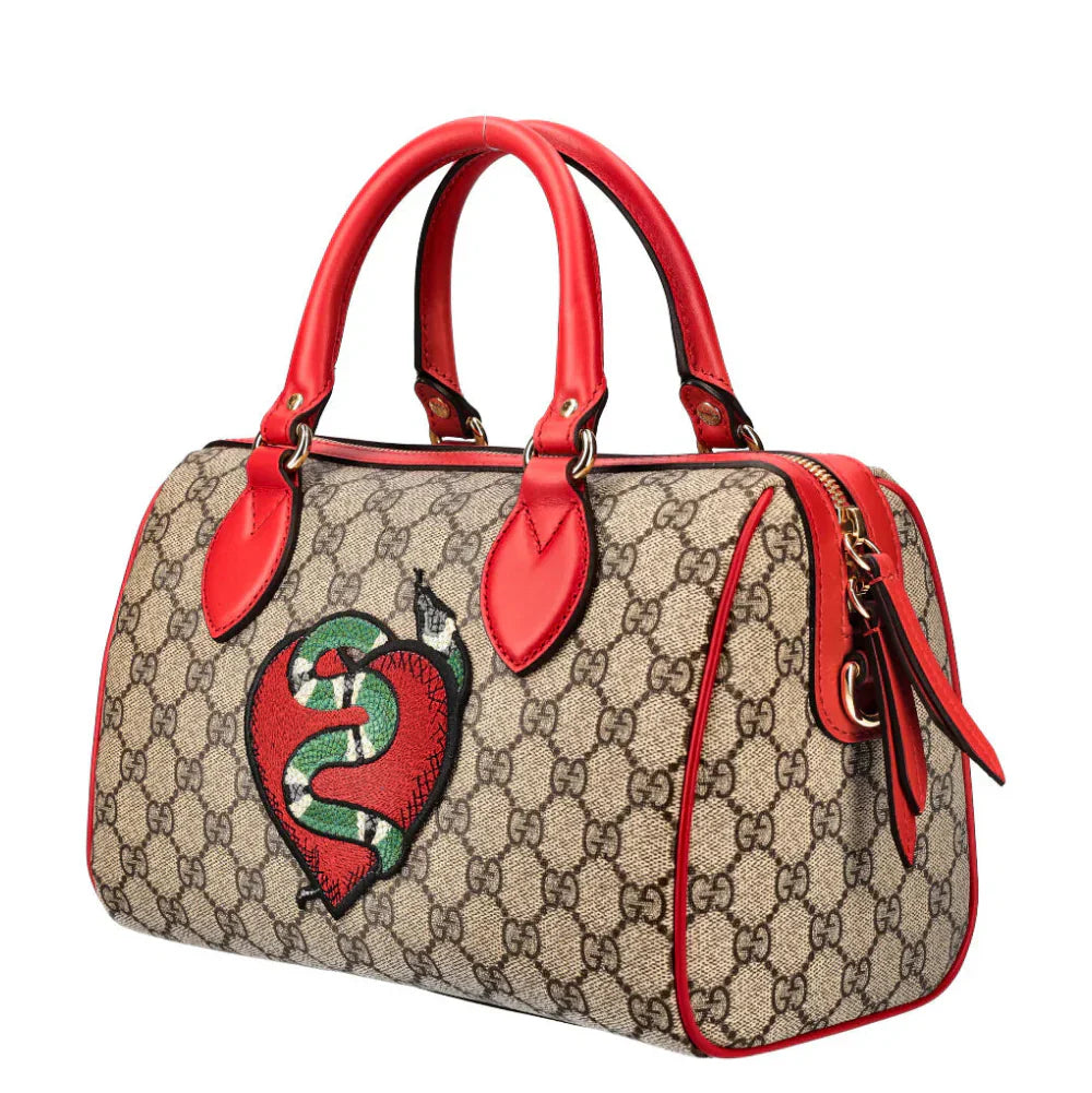 Gucci GG Kingsnake Boston Bag – Red