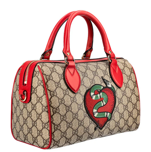 Gucci GG Kingsnake Boston Bag – Red