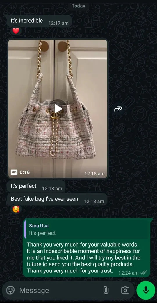 Customer review screenshot