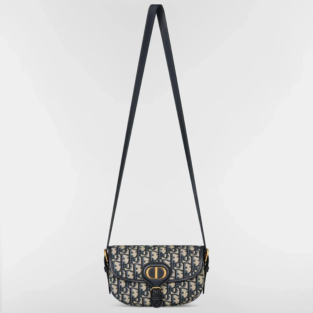Dior Bobby East West Bag - Blue Dior Oblique Jacquard