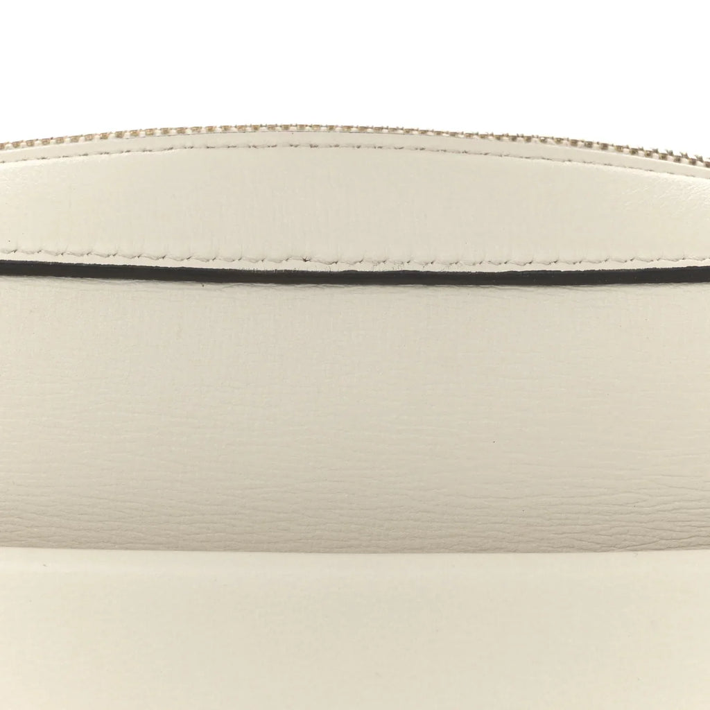 Gucci Horsebit 1955 Small Shoulder Leather Bag – Mystic White