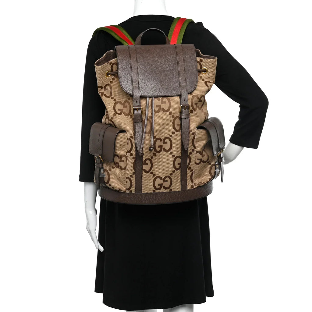 Gucci Jumbo GG Backpack – Brown