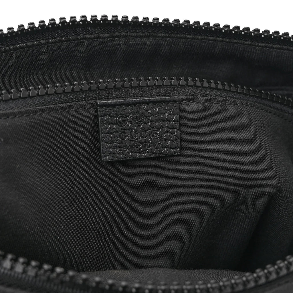 Gucci Guccissima Signature Messenger Bag – Black