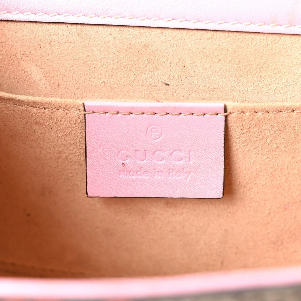 Gucci Padlock Strawberry Small Shoulder Bag – Beige