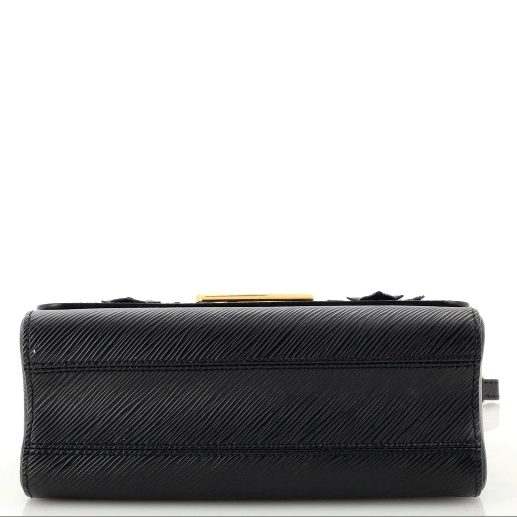 Louis Vuitton Limited Edition Flower Twist MM Handbag - Black