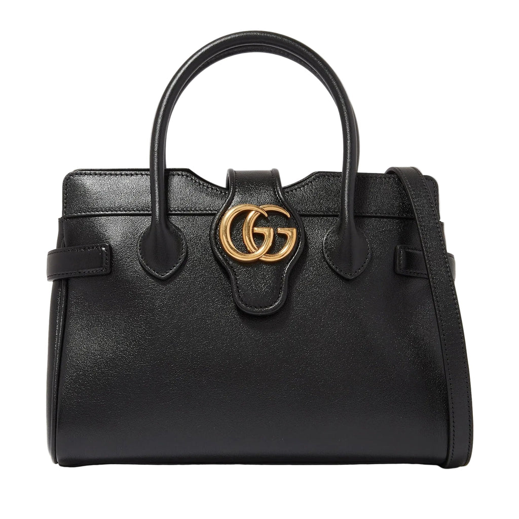 Gucci Small Dahlia Top Handle Bag – Black