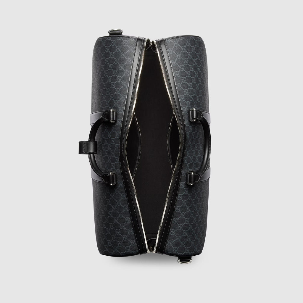 Gucci GG Supreme Canvas Large Duffle Bag – Black