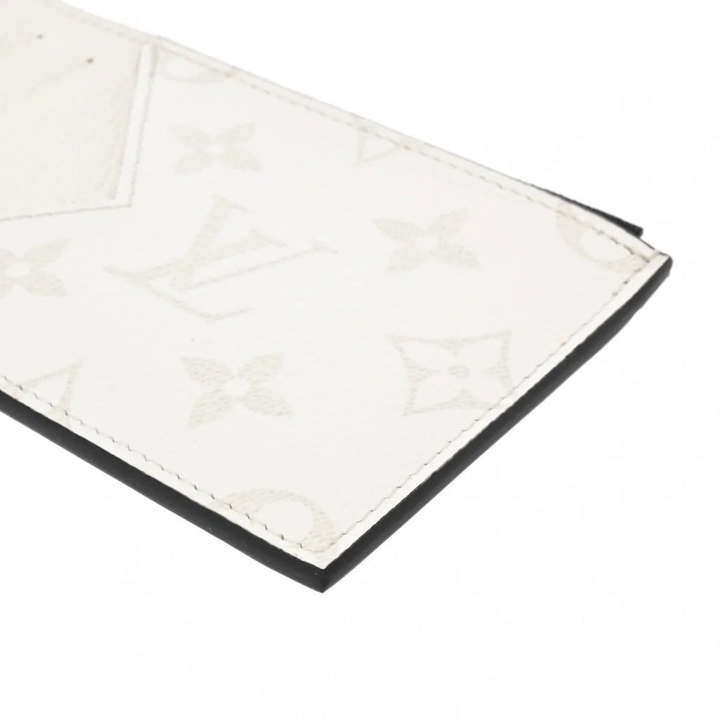 Louis Vuitton Taigarama Coin Card Holder Wallet - White