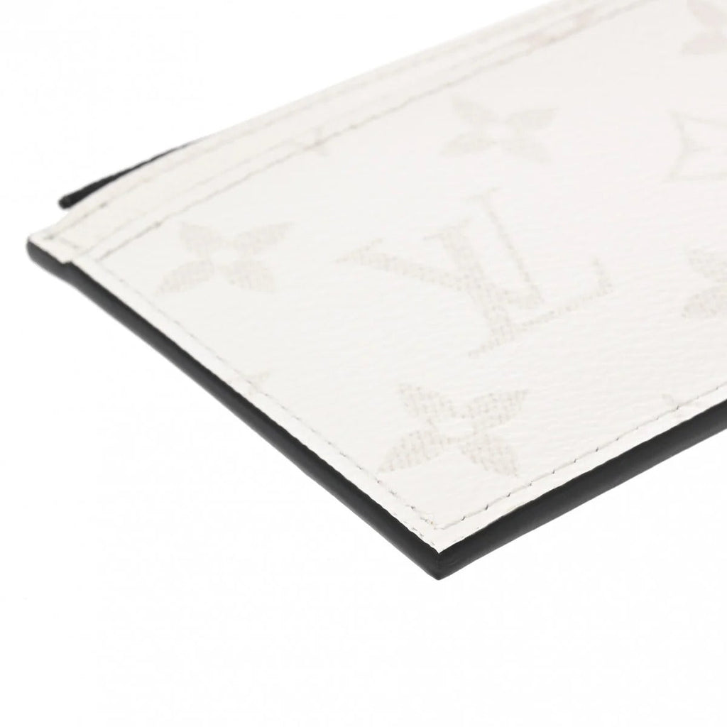 Louis Vuitton Taigarama Coin Card Holder Wallet - White