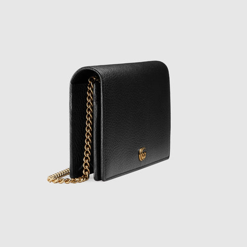 Gucci GG Marmont Chain Wallet – Black