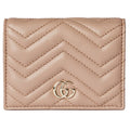 Gucci GG Marmont Card Case Wallet – Beige