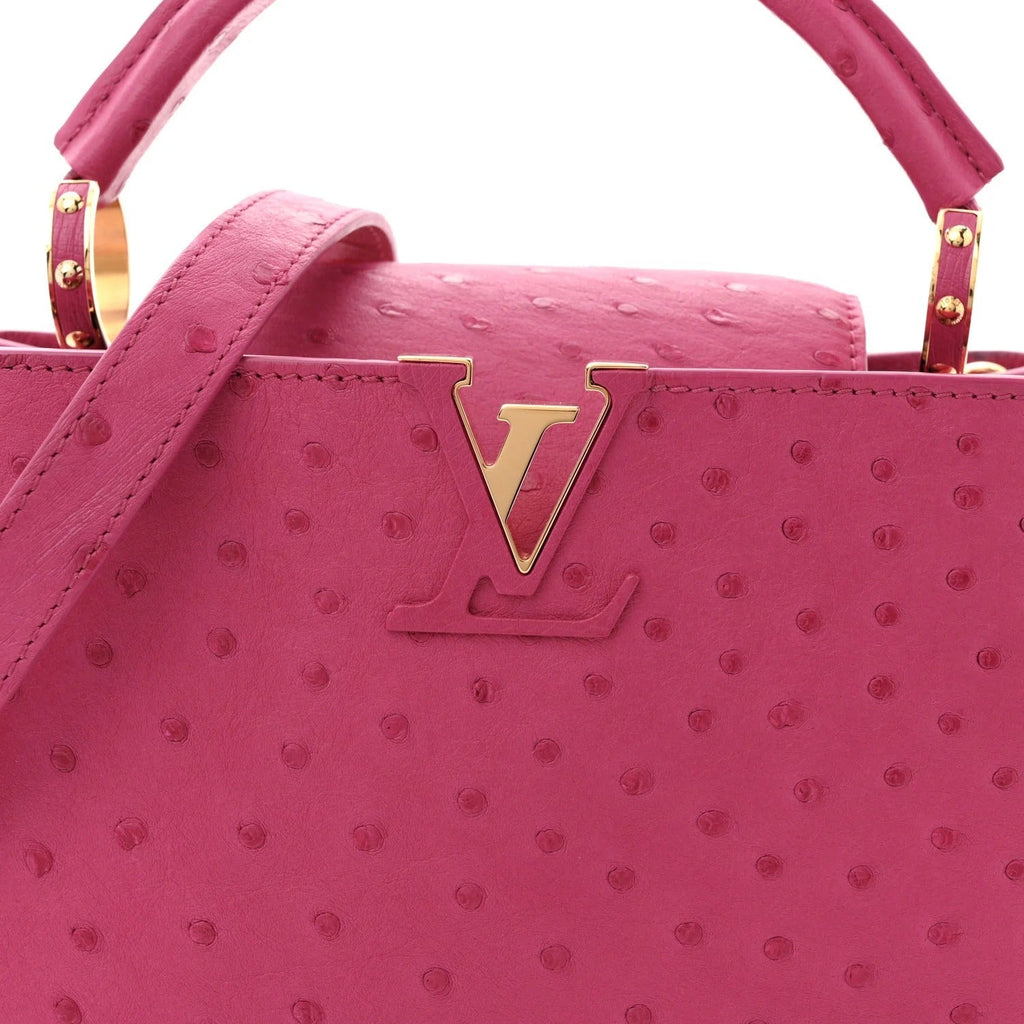Louis Vuitton  Ostrich Capucines BB – Fuchsia