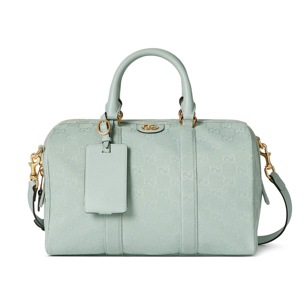 Gucci Ophidia Medium Boston Bag - Ice Blue