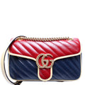 Gucci GG Marmont Medium Leather Bag - Blue