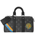 Louis Vuitton Monogram Eclipse Keepall Bandoulière 25 Duffle Bag –  Black