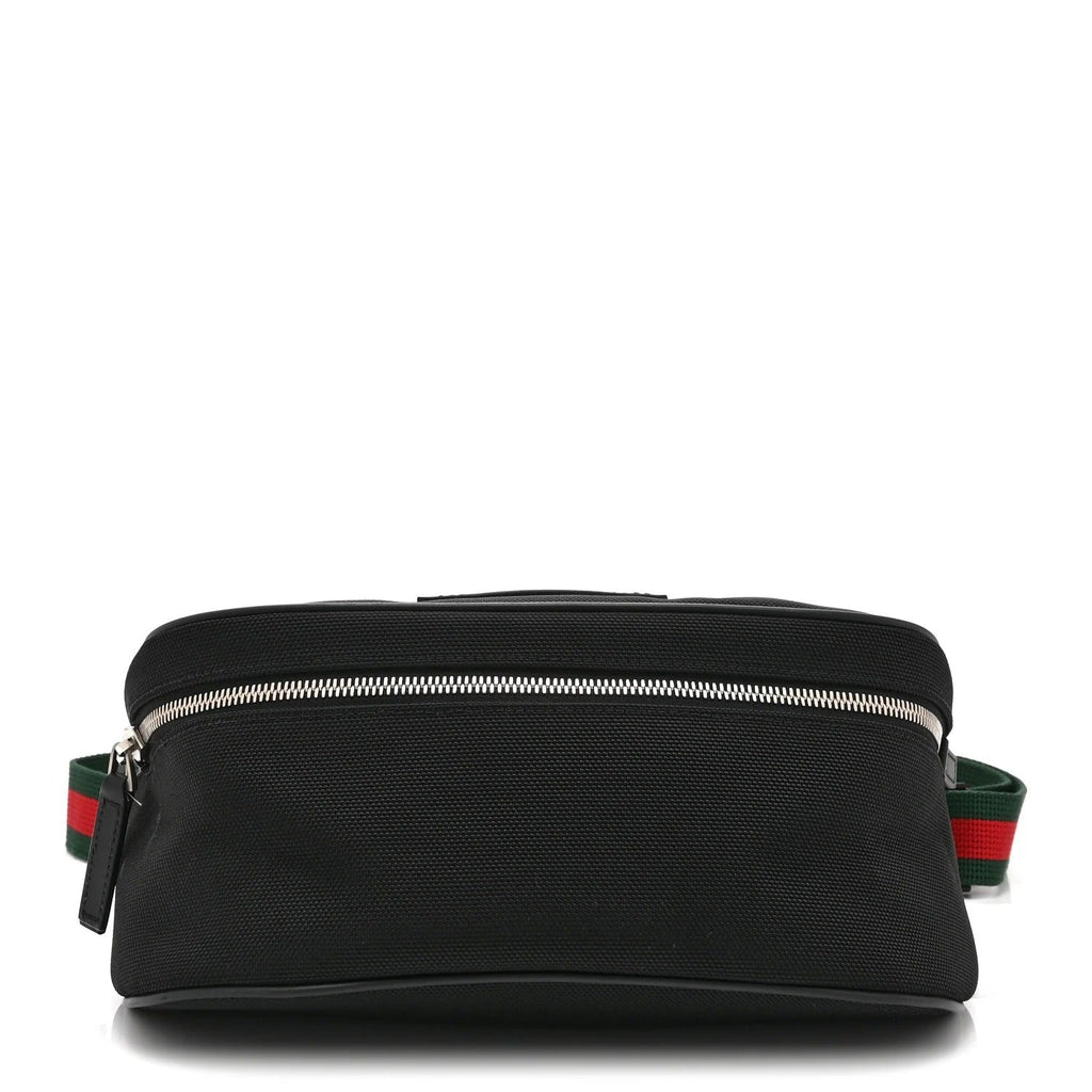 Gucci Web Slim Belt Bag – Black