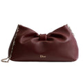 Dior  Medium Lambskin Bow Bag – Burgundy