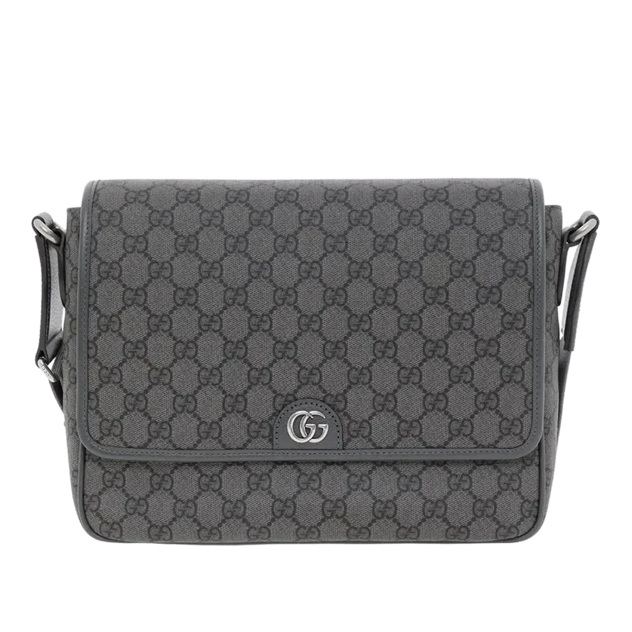 Gucci GG Supreme Canvas Medium Ophidia Messenger Bag – Grey