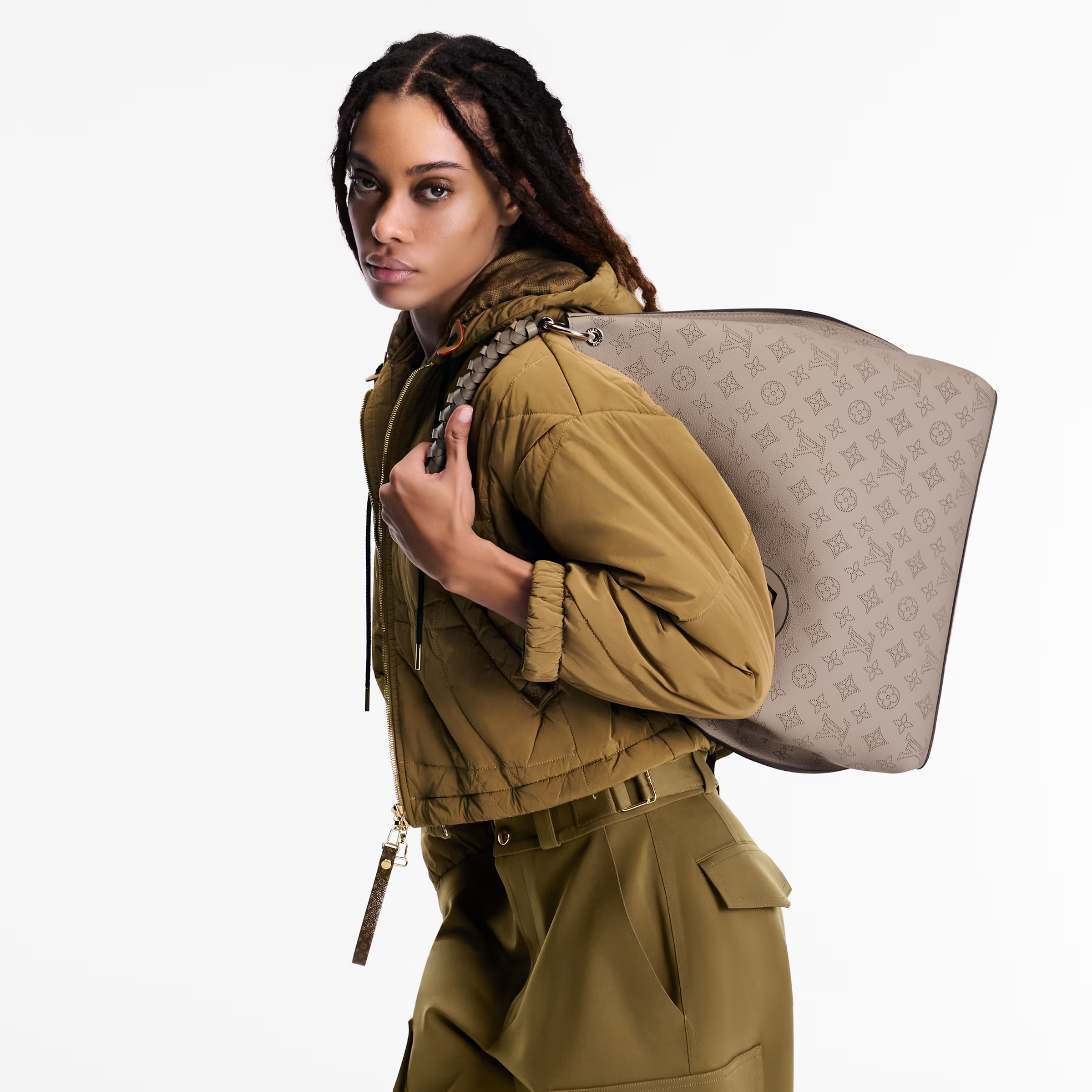 Louis Vuitton Carmel Hobo Bag - Galet