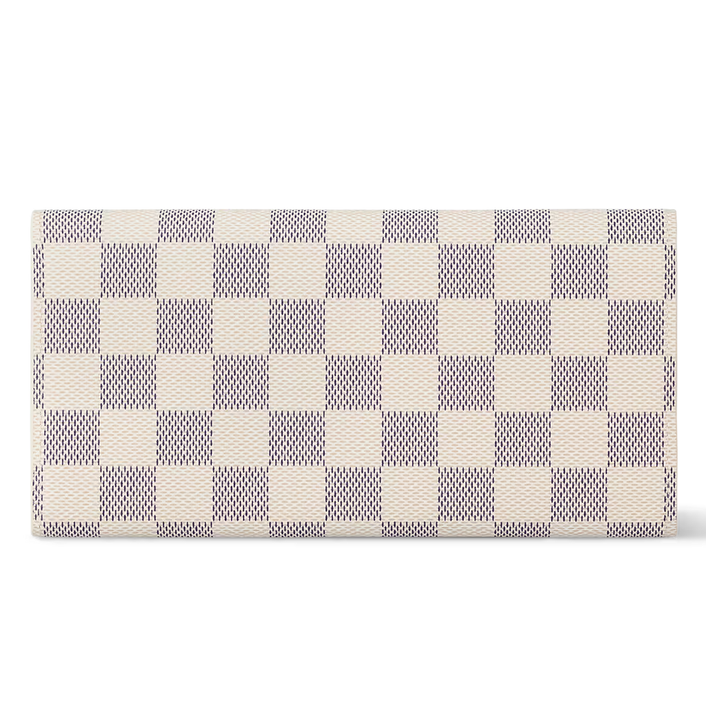 Louis Vuitton Damier Azur Emilie Wallet - White