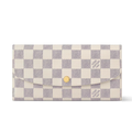 Louis Vuitton Damier Azur Emilie Wallet - White