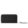 Louis Vuitton  Monogram Empreinte Zippy Wallet - Black