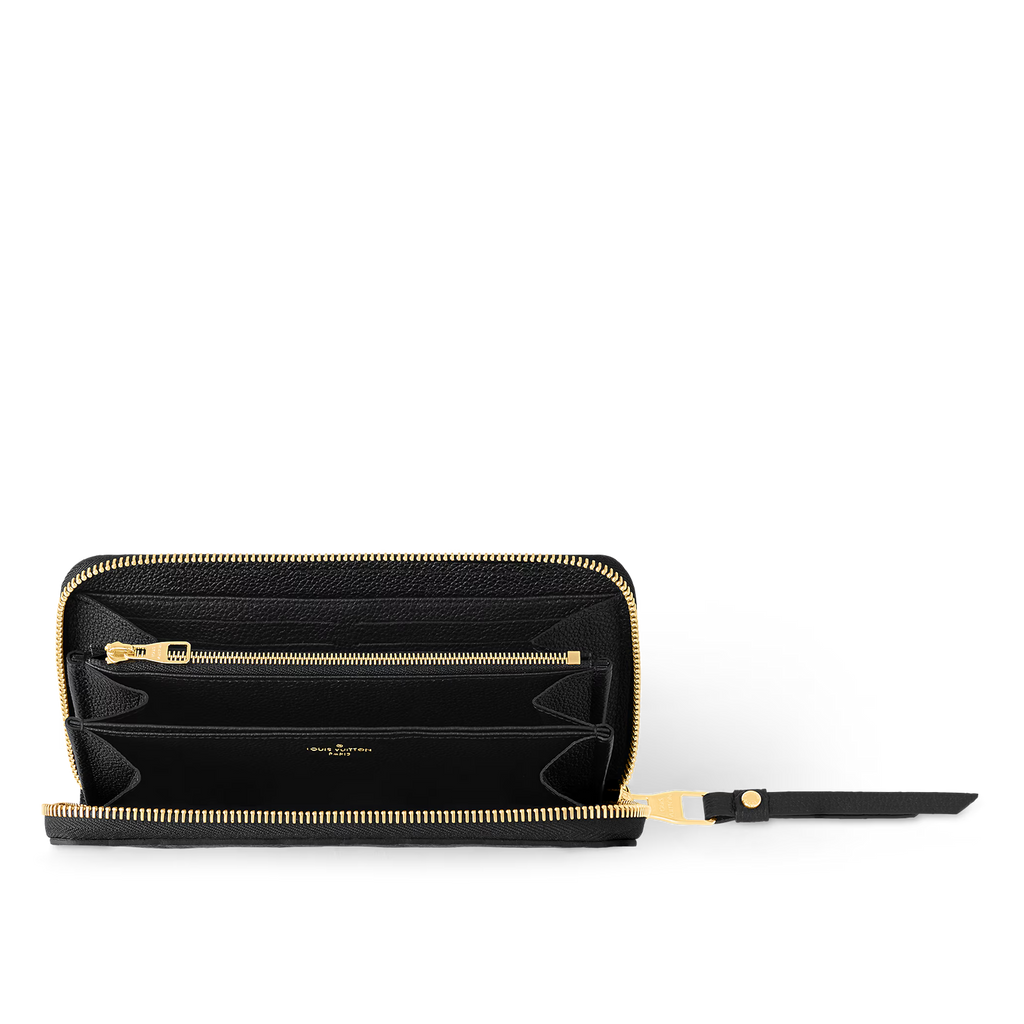 Louis Vuitton  Monogram Empreinte Zippy Wallet - Black
