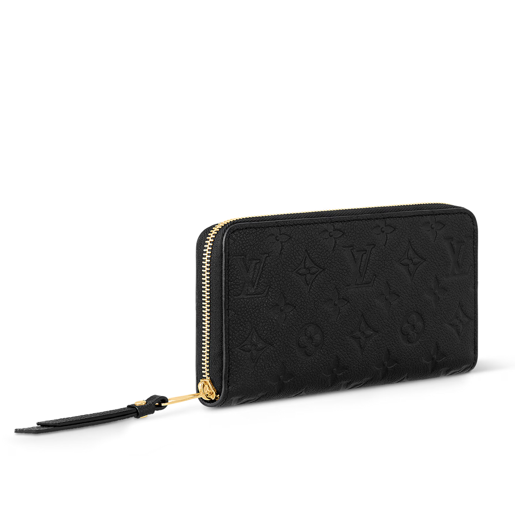 Louis Vuitton  Monogram Empreinte Zippy Wallet - Black